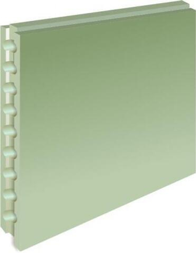 Пазогребневая плита ВОЛМА, пустотелая, влагостойкая 667*500*80 мм.