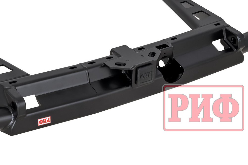 Бампер силовой задний Toyota Land Cruiser Prado 150 c квадратом под фаркоп РИФ