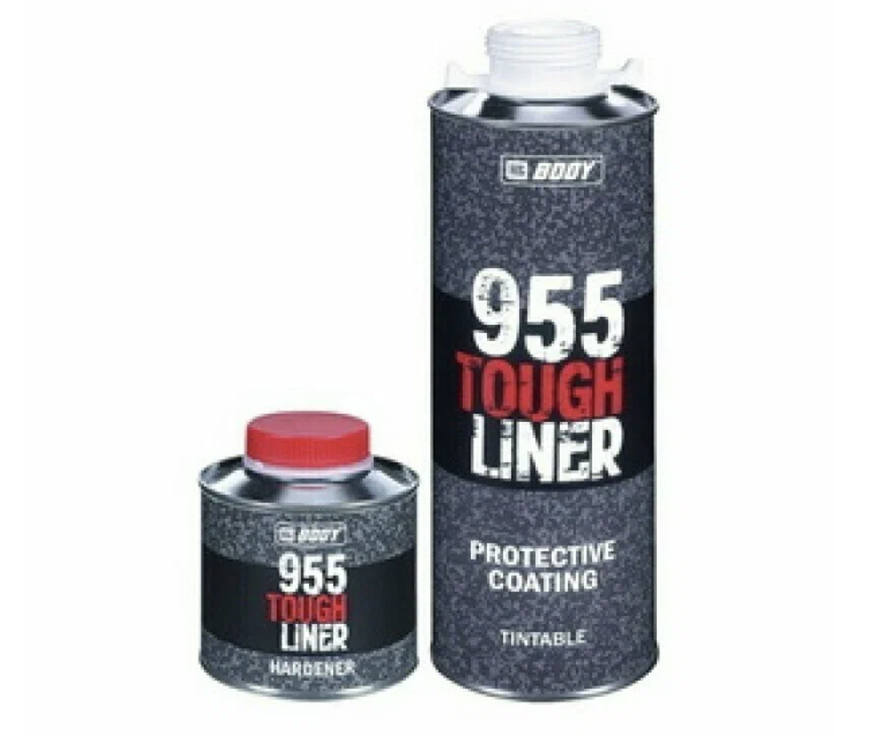 BODY Tough Liner 955 Сверхпрочное покрытие (1+0,2л) черный