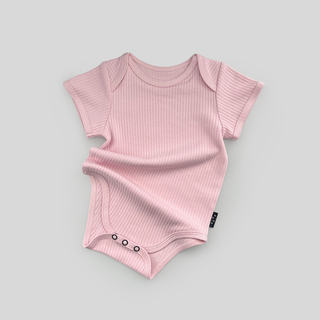 Боди с коротким рукавом (розовая лапша)