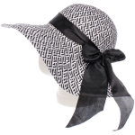 Шляпа женская с широкими полями «TiraMiSu- Шантика», черный, р58, ширина полей 11см