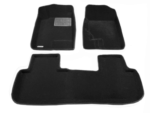 Коврики салона для HAVAL F7 (2019-) Euromat 3D Business черные. Арт. EMC3D-001404