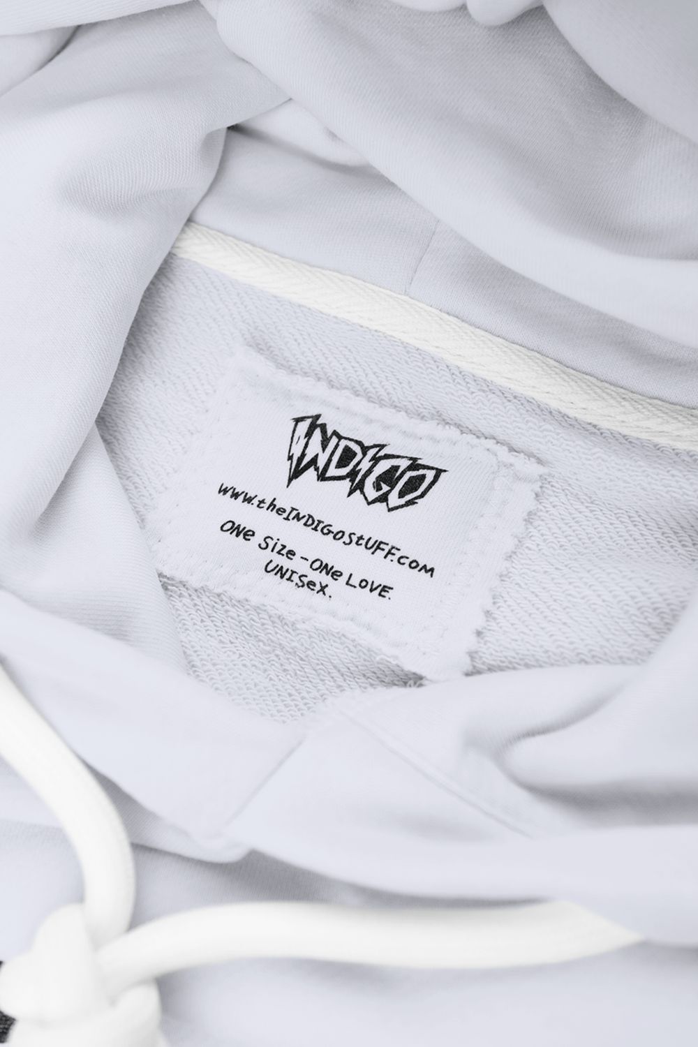 Худи Indigo Stuff Love Pain Белое