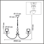 Подвесная люстра Lumion KENTUKI 8283/8