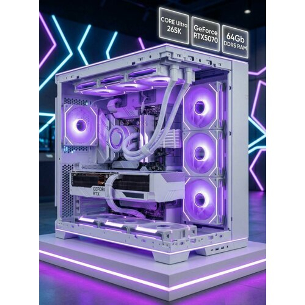 Игровой компьютер (системный блок) Intel Core i7 265KF / RTX5070 / 64GB DDR5 /SSD 1000Gb/800W/Win 11 PRO