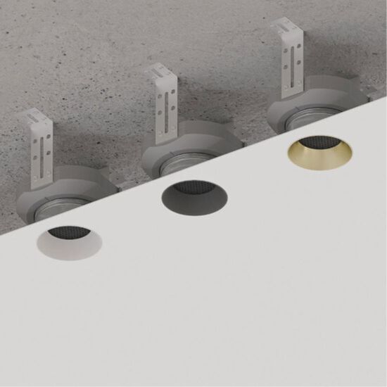 A3010PL-1WH Декоративная рамка для монтажного комплекта INTER, для модуля ORE и MR16 ламп, белый IP20 антислепящий фильтр и GU10 патрон в комплекте