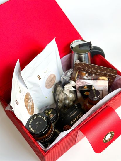 Подарочный набор "Аптечка добрых слов" в красной шкатулке большой