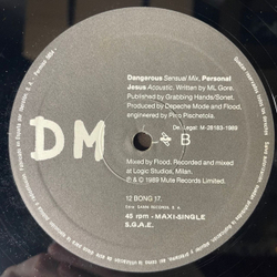 Винтажная виниловая пластинка LP Depeche Mode Personal Jesus (Испания 1989) Maxi Single