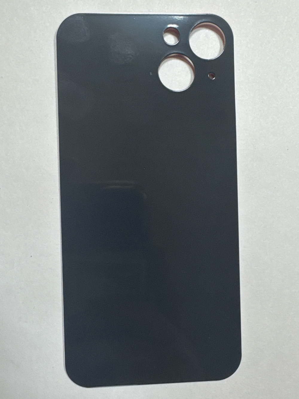 Задняя крышка для iPhone 13 Красный (стекло, широкий вырез под камеру, логотип)