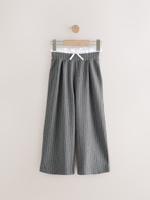 Брюки школьные с высокой талией для девочки Next AN5-956, Серый