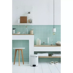 Brabantia - Контейнер для мусора NewIcon 5л белый / артикул   112065  / GTIN 8710755112065