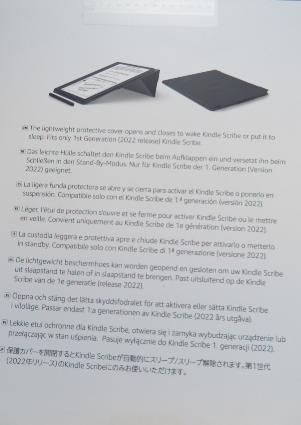 Оригинальная Обложка Kindle Scribe Leather Cover Black