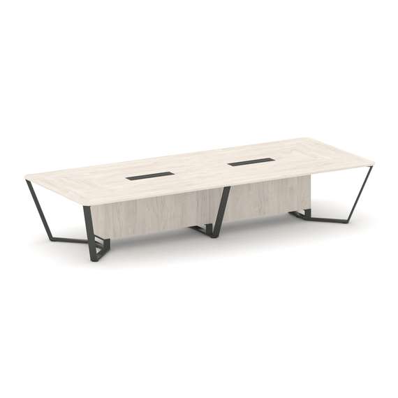 Steel Meet Стол переговорный прямоугольный KD-PR.B.SP-14 Денвер Светлый/Металл Антрацит 4000*1600*75