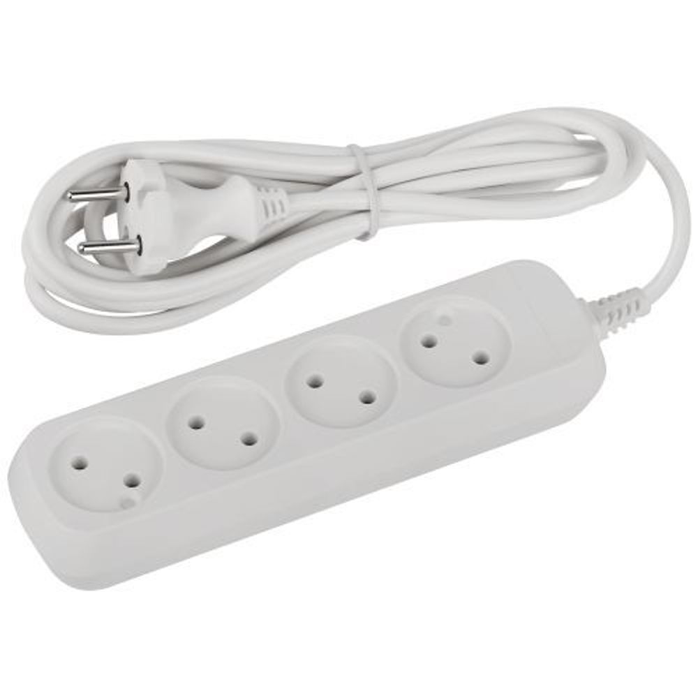 Удлинитель 4х3м без заземл. ПВС 2х0.75 UDL-10-430 Greenline Эра Б0065050 Удлинитель 4х3м без заземл. ПВС 2х0.75 UDL-10-430 Greenline Эра Б0065050