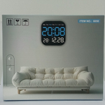 Часы настенные LED MIRROR NO.: 6650 Green&White