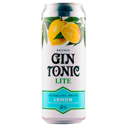 Алкогольный напиток Gin Tonic лимон 5% 0,45 л