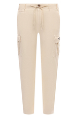 Брюки карго муж. AERONAUTICA 1583 молочный затяжка на поясе