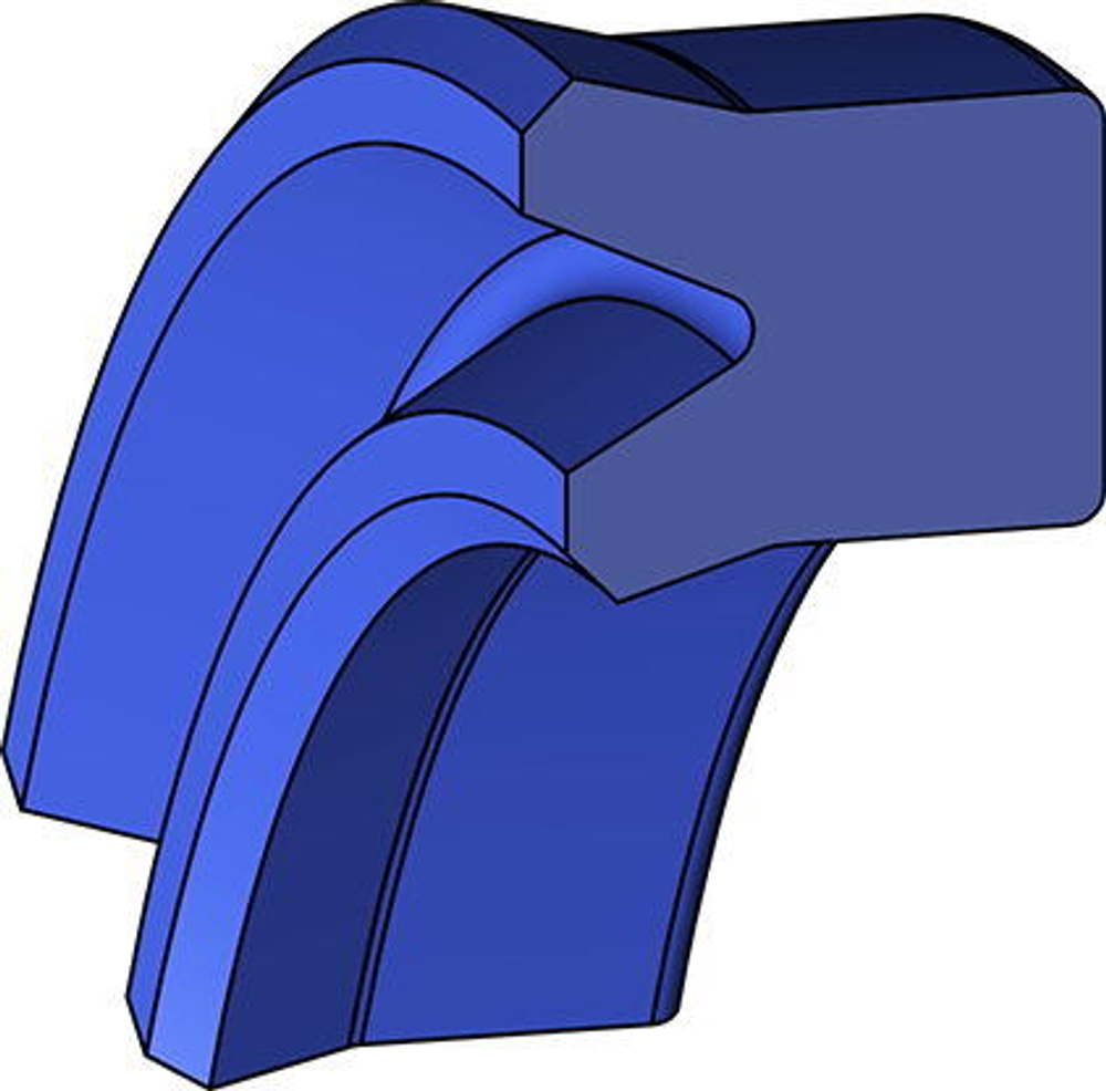 A151-080/2 PU U-образное штоковое уплотнение 80-92-9,5/10,5