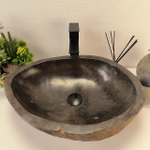 Раковина из речного камня RS-63177 (53*40*15)