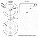 Раковина MELANA MLN-7031ASJ (золото)