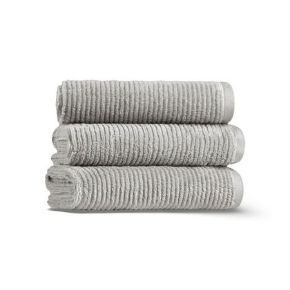 Полотенце 70x140 L'appartement Slim Ribbed fog серое