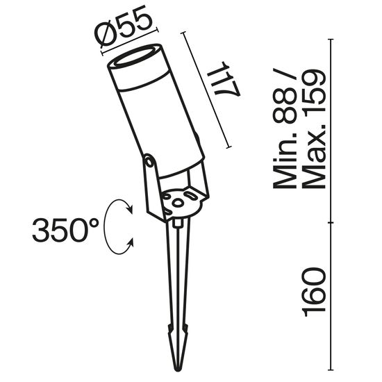 Ландшафтный светильник Outdoor O050FL-L5GF3K