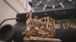 Паровозик "Чаг-Чаг" с рельсами от Wood Trick cборная модель, деревянный конструктор, 3D пазл