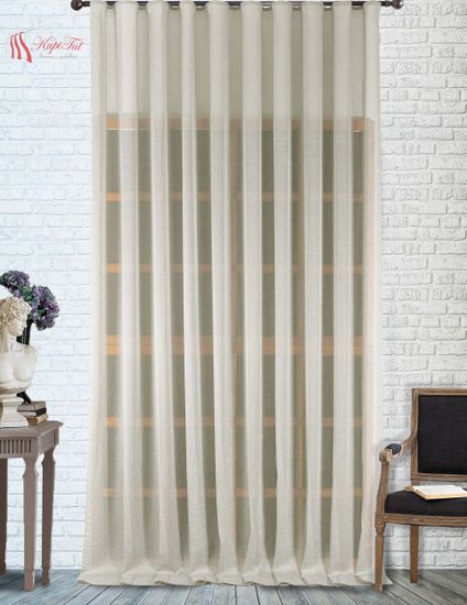 Плотный тюль-сетка Pier (светло-серый)