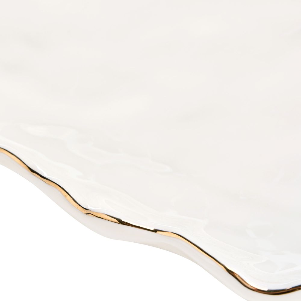 БЛЮДО ОВАЛЬНОЕ LEFARD "CHARM" 35,5*24*3 СМ (С ЗОЛОТОЙ ЛИНИЕЙ)