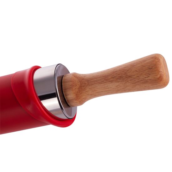 Скалка с силиконовой накладкой Kamille KM-7818 для раскатки теста и мастики