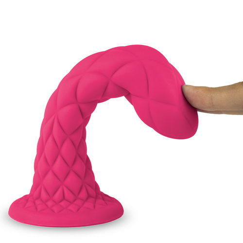 Розовый фаллоимитатор 18,5см с присоской SilexD Fantasy Collection Dreamy 7" Liquid Silicone Pink