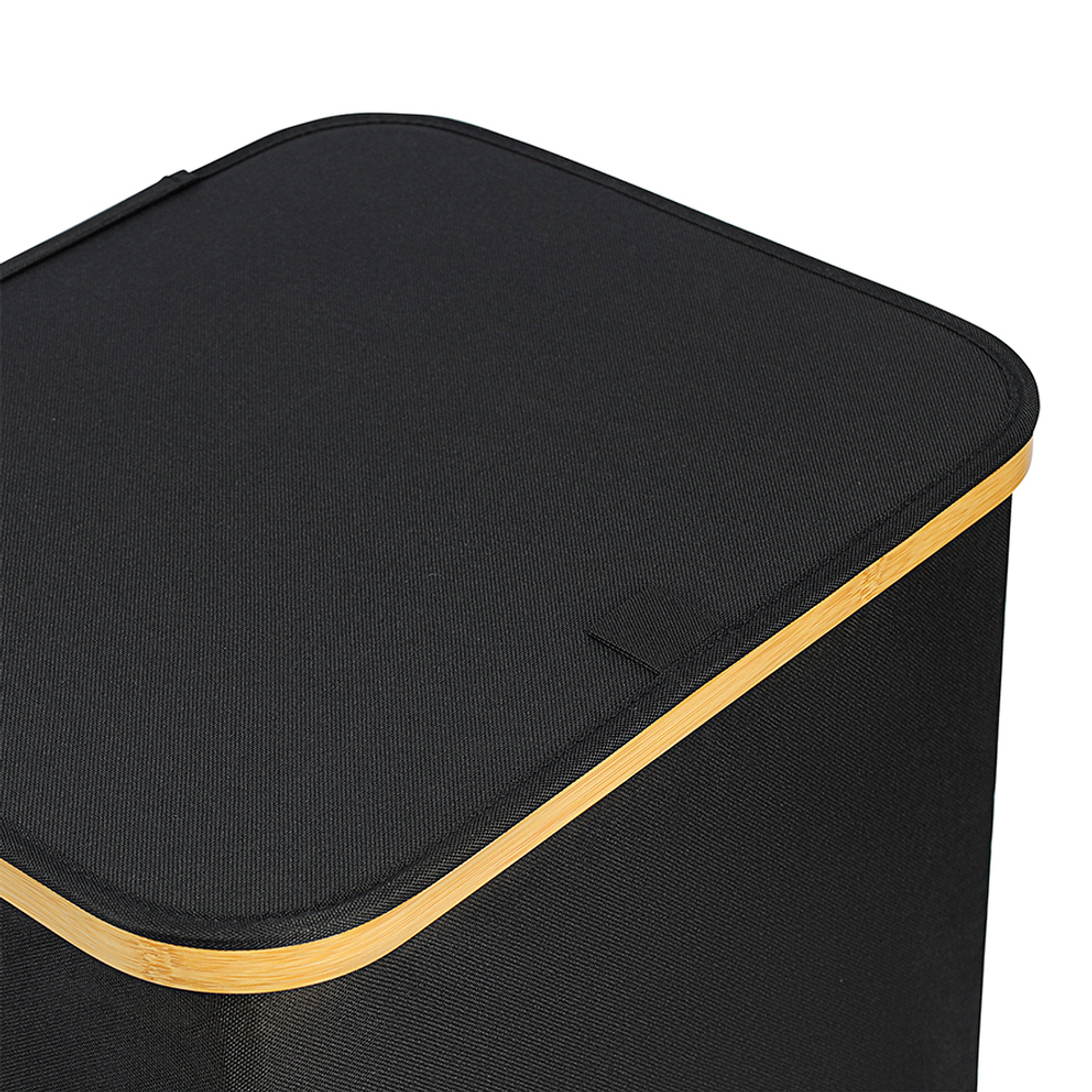 Корзина для белья neat mid, 40x33x43 см, черная