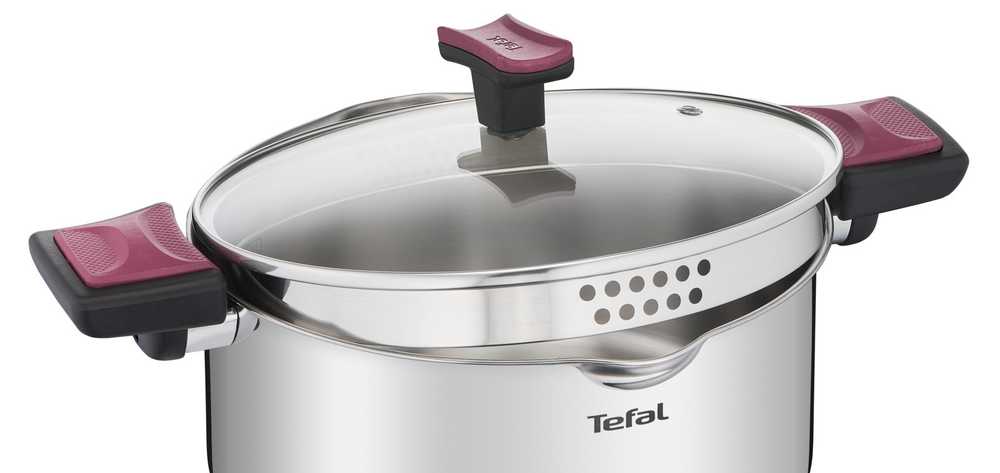 Кастрюля с крышкой Tefal Cook&Clip 6.1л 22см G7237974