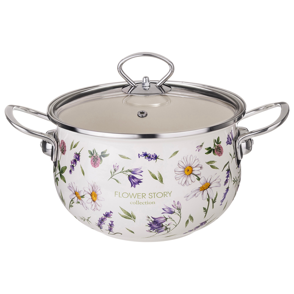 Кастрюля 2,8л серия "Flower story"