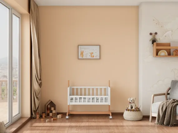 Детская кроватка трансформер Incanto Little Moon Белый/бук