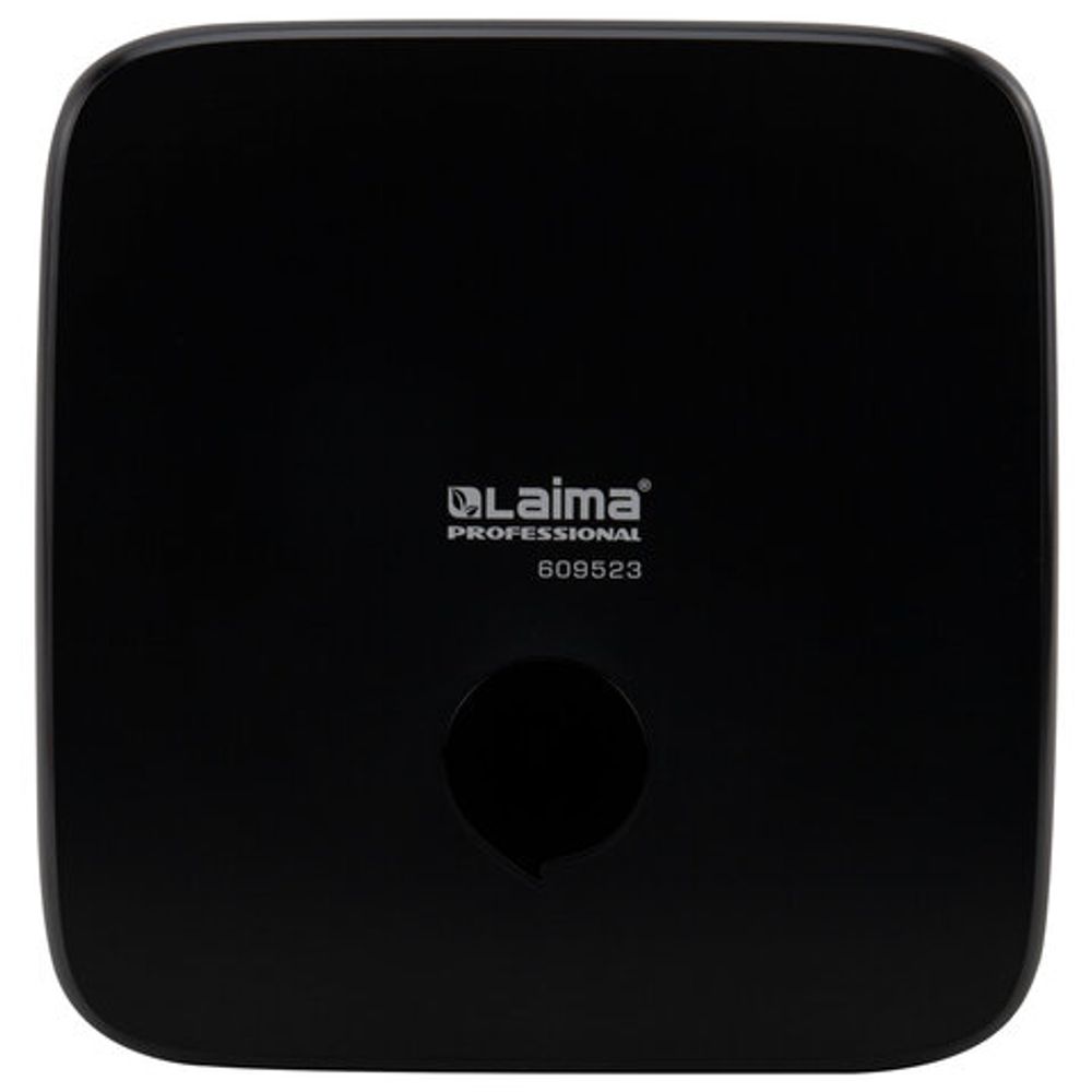 Диспенсер для полотенец LAIMA PROFESSIONAL PREMIUM BLACK (Система H3), V-сложения, черный, ABS-пластик, 609523