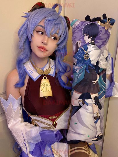 Мини дакимакура Скарамучча из Геншин Импакт | Genshin Impact арт. M0994, 60х20 см