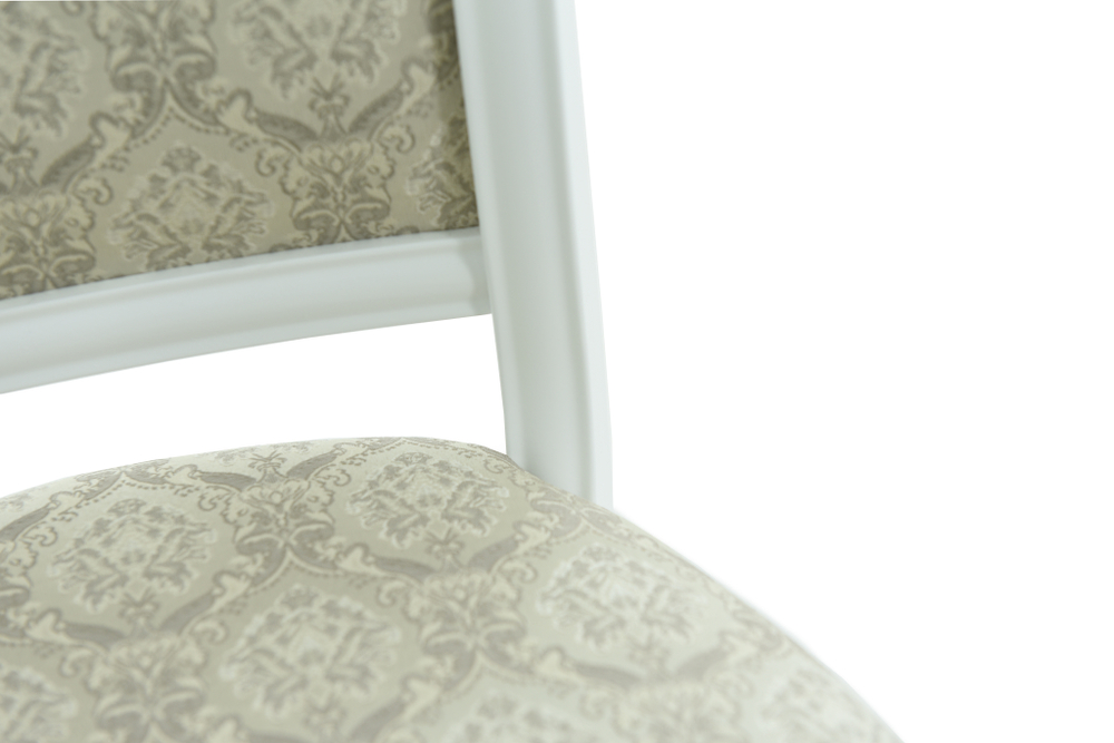 Стул Аврора Кабриоль, Белый, ткань Маркиз 99/2