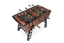 Игровой стол - футбол &quot;Eiffel&quot; (151х75,5х90см) коричнево-черный