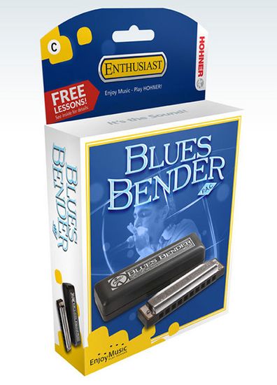 Губная гармоника диатоническая "Bb" HOHNER Blues Bender M58511X