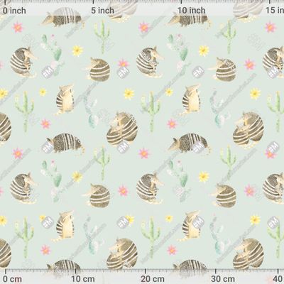 Броненосцы мятный фон by mamka_panamka 500 DPI