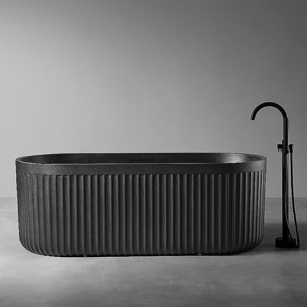 Ванна Abber Stuttgart 170x75 AM9925B черная матовая