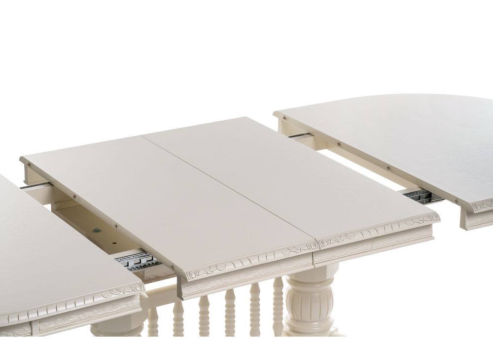 Деревянный стол Кантри 160(200-240)х107х78 слоновая кость