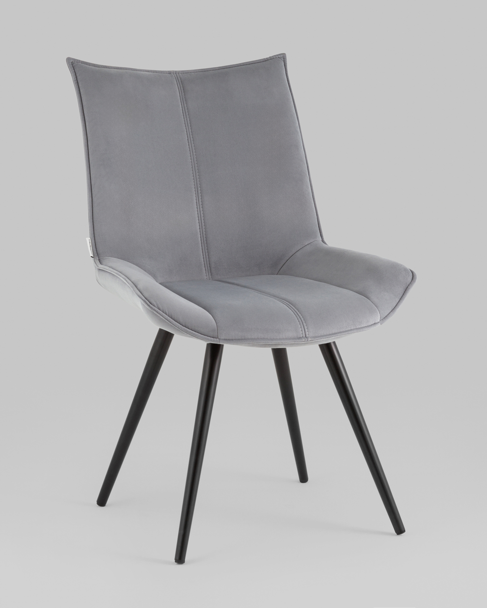 Стул вращающийся Робб велюр серый