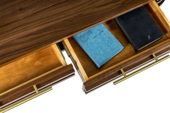 Консоль Alpha, 125х75 см, шпон американского ореха