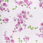 Дождевик-плащ 100 Мкрн 110*65см «Цветы» с капюшоном и завязками, на кнопках, матовый ДоброСад