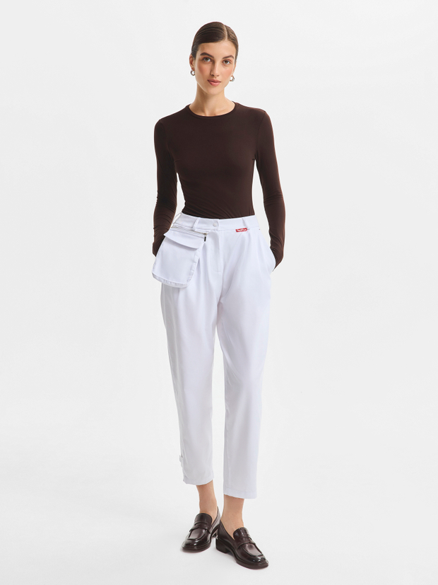 Брюки медицинские женские Волюмэ, белый
