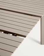 Раздвижной уличный стол Izola из алюминия с бежевой отделкой, 185 (235) x 100 см