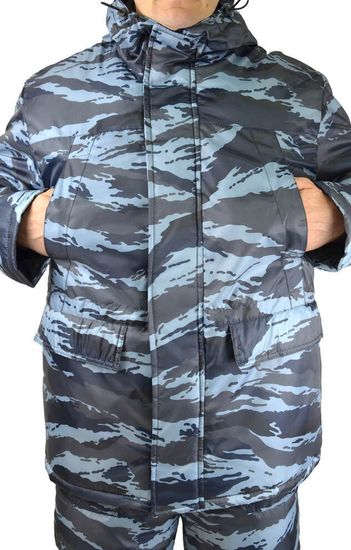 Костюм зимний охранника "Контрол" полукомбинезон (КМФ серый вихрь)