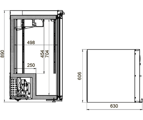 Медицинский шкаф POLAIR ШХФ-0,2 ДС
